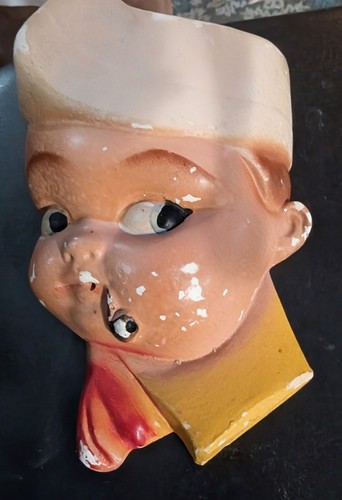 Vintage chalkware sailor boy - chalkware,
