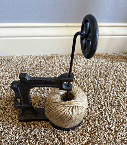 Cast iron twine string holder - twine/string,