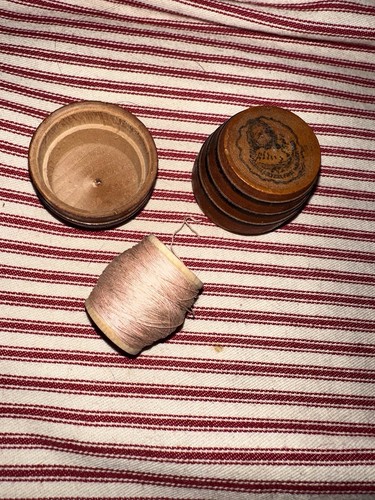 Antique sewing treenware - antique,