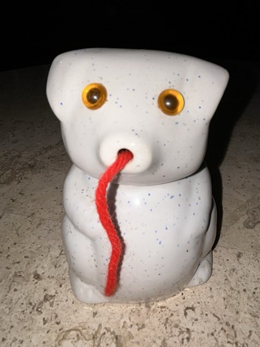 Vintage ceramic dog - ceramic,