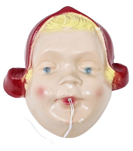Chalkware girl with red cap - girl,