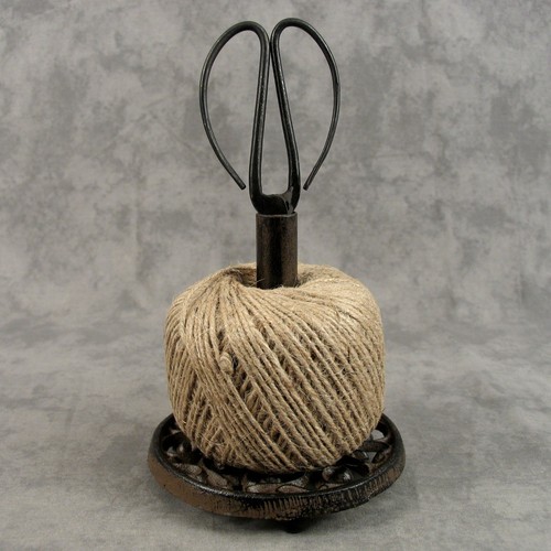 Twine string cast iron holder - string,