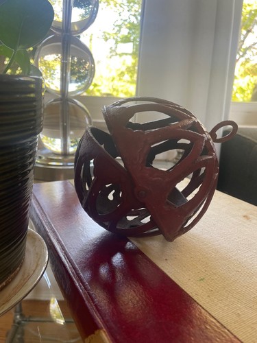 Vintage red cast iron - vintage,