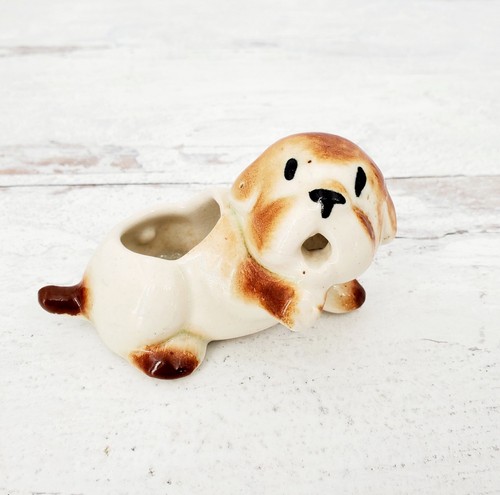 Vintage kitschy puppy pottery - kitschy,